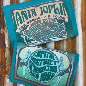Midnight Rider Janis Joplin Capital District Unisex Tee Size Extra Small NWT